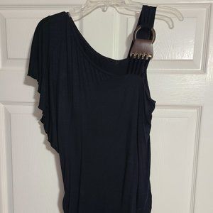 Women's Black flirty top